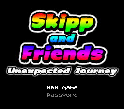 Skipp and Friends - Unexpected Journey Title Screen